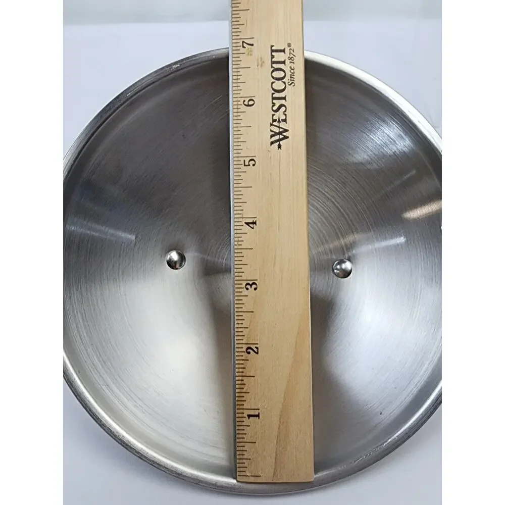 Belgique Stainless Steel Domed Replacement Lid (Only) Vented w Handle 7